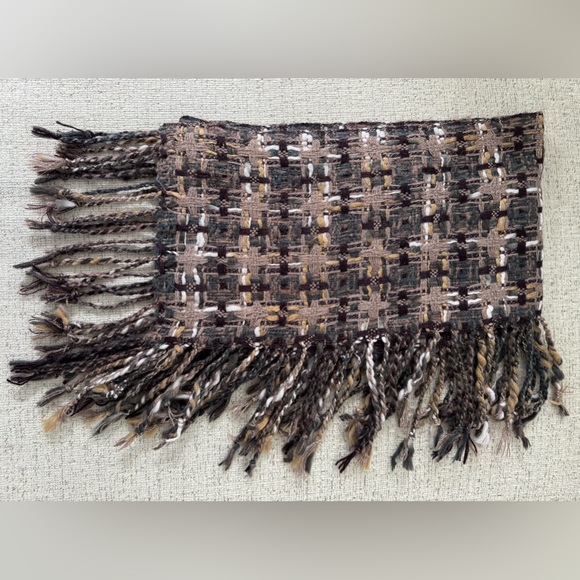 Accessories - Ann Taylor Elegant Multicolor Fringed Scarf